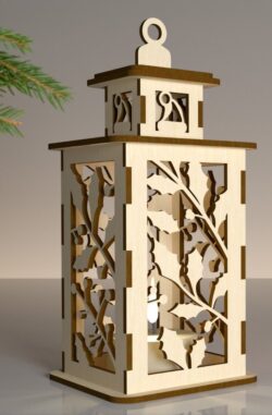 Christmas Lantern E0020451 file cdr and dxf free vector download for laser cut