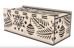 Christmas box E0020398 file cdr and dxf free vector download for laser cut