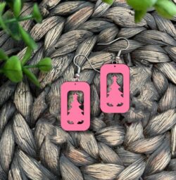 Christmas earrings E0020410 file cdr and dxf free vector download for laser cut