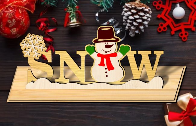 Christmas stand E0020461 file cdr and dxf free vector download for laser cut