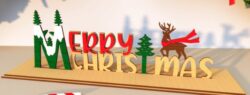 Christmas stand E0020463 file cdr and dxf free vector download for laser cut