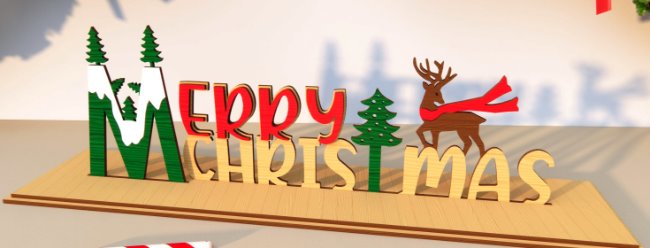 Christmas stand E00204623 file cdr and dxf free vector download for laser cut
