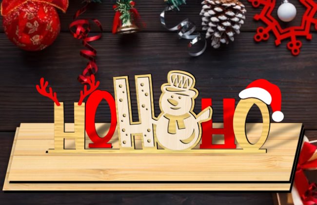 Christmas stand E0020466 file cdr and dxf free vector download for laser cut