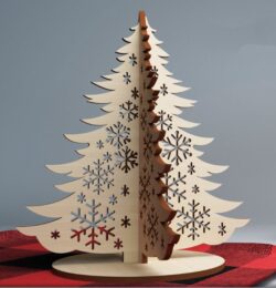 Christmas tree E0020426 file cdr and dxf free vector download for laser cut