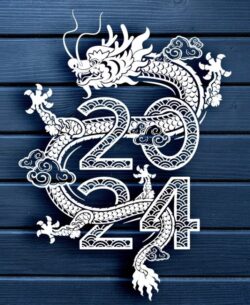 Dragon 2024 E0020475 file cdr and dxf free vector download for laser cut