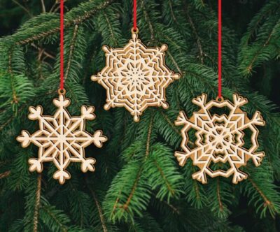 Snowflake E0020433 file cdr and dxf free vector download for laser cut