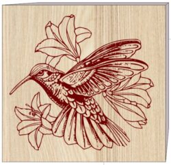 Bird and flower E0004606 file cdr and dxf free vector download for laser engraving machine