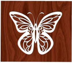 Butterflies TH00000015 file cdr and dxf free vector download for laser engraving machine