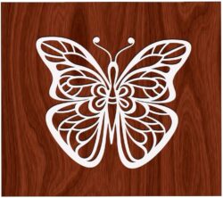 Butterflies TH00000016 file cdr and dxf free vector download for laser engraving machine