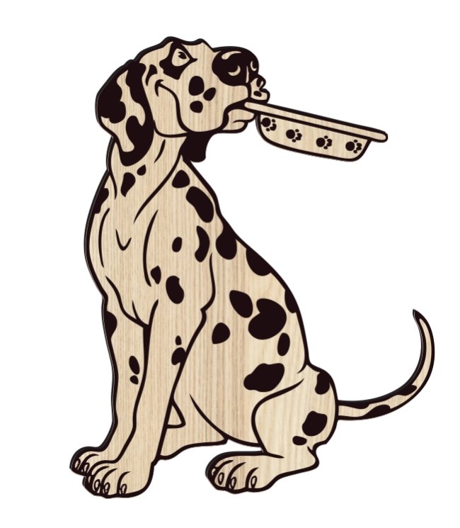 Cartoon Dalmatian Dog Sitting TH00000001 file cdr and dxf free vector download for laser engraving machine