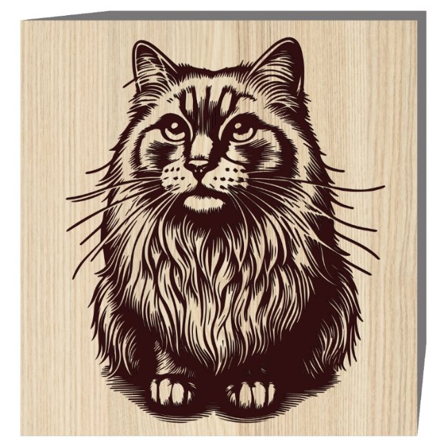 Cat E0020622 file cdr and dxf free vector download for laser engraving machine
