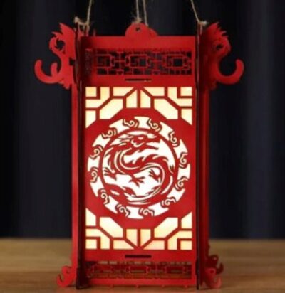 Dragon lantern E0020632 file cdr and dxf free vector download for laser cut