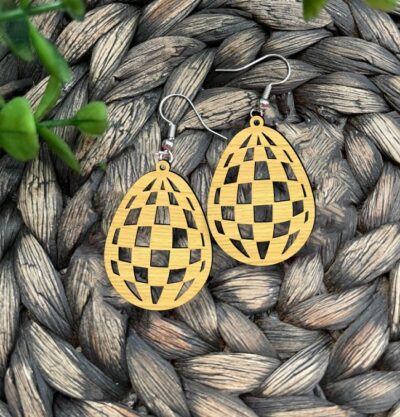 Easter earring E0020648 file cdr and dxf free vector download for laser cut