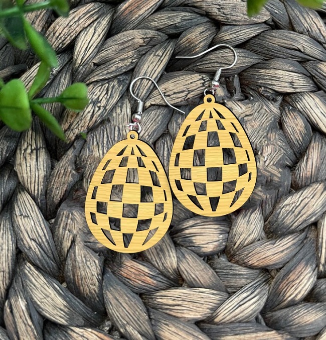 Easter earring E0020648 file cdr and dxf free vector download for laser cut