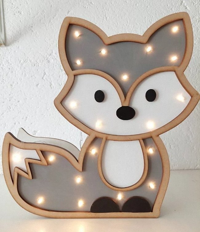 Fox lamp E0020536 file cdr and dxf free vector download for laser cut