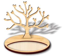 Jewelry stand E0020588 file cdr and dxf free vector download for laser cut