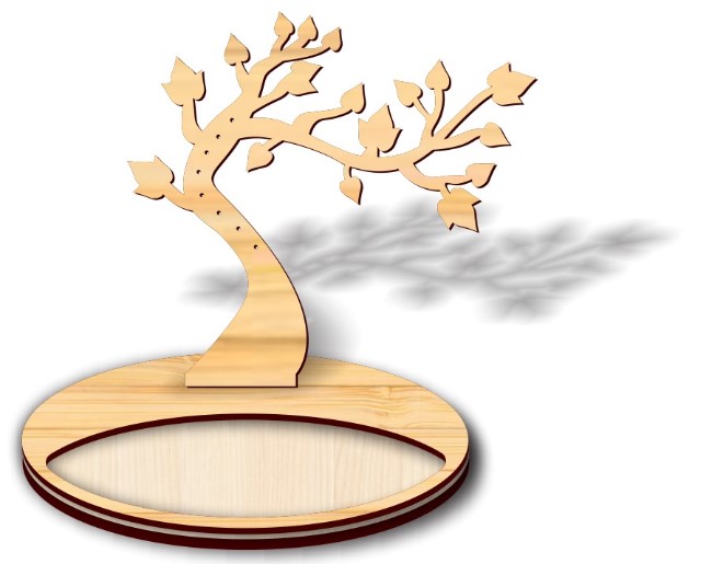 Jewelry stand E0020589 file cdr and dxf free vector download for laser cut