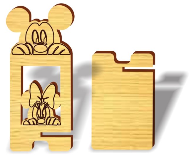 Phone stand E0020583 file cdr and dxf free vector download for laser cut