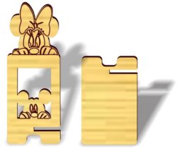 Phone stand E0020584 file cdr and dxf free vector download for laser cut
