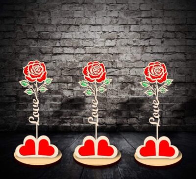 Rose E0020619 file cdr and dxf free vector download for Laser cut