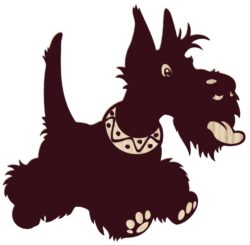 Scottie dog TH00000013 file cdr and dxf free vector download for laser engraving machine