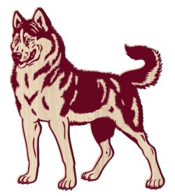 Siberian husky StockTH00000009 file cdr and dxf free vector download for laser engraving machine