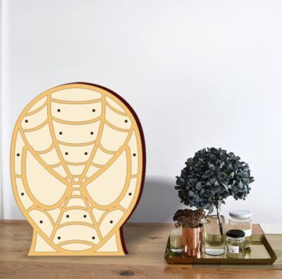 Spider man lamp E0020581 file cdr and dxf free vector download for laser cut