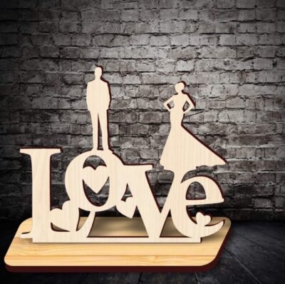 Valentine stand E0020528 file cdr and dxf free vector download for laser cut