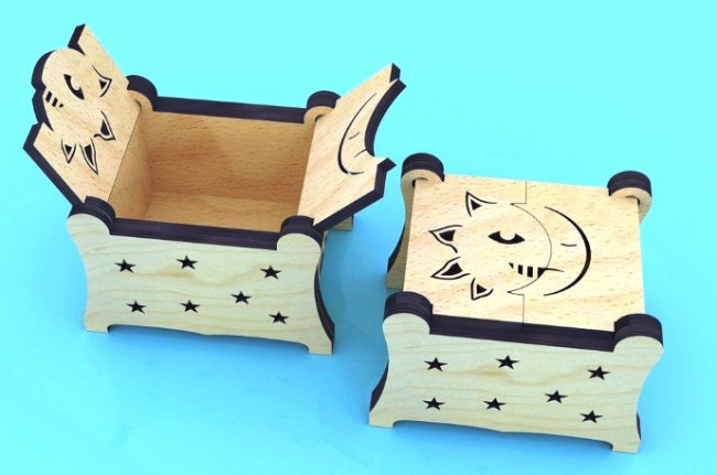 Box E0020833 file cdr and dxf free vector download for laser cut - Copy
