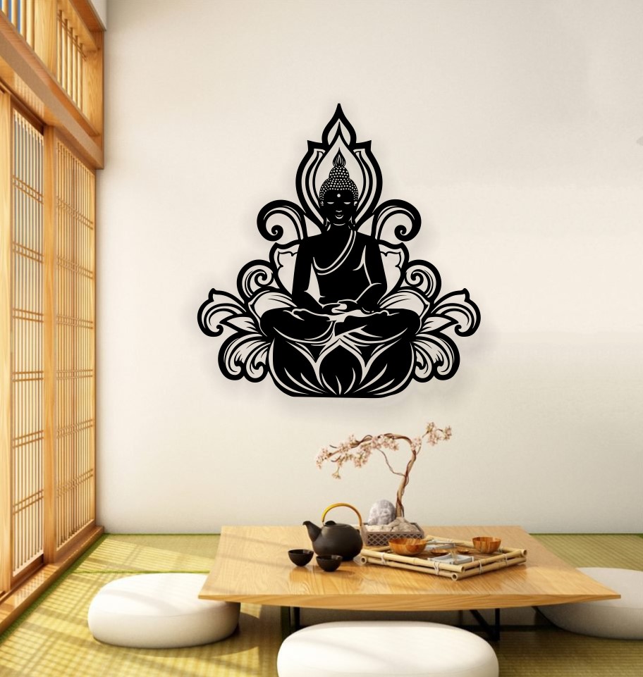 Buddha E0020703 file cdr and dxf free vector download for laser cut plasma
