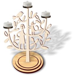 Candlestick E0020694 file cdr and dxf free vector download for laser cut
