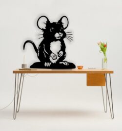 Cute mouse E0020787 file cdr and dxf free vector download for laser cut plasma