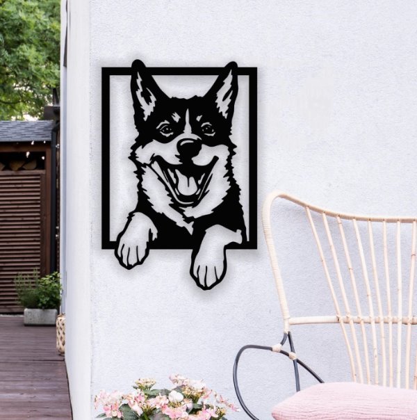 Dog-wall-decor-E0020864-file-cdr-and-dxf-free-vector-download-for-laser-cut-plasma