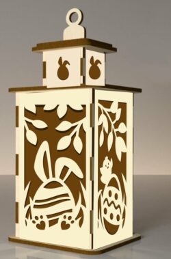 Easter lantern E0020876 file cdr and dxf free vector download for laser cut