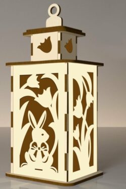 Easter lantern E0020879 file cdr and dxf free vector download for laser cut