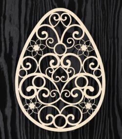 Egg easter E0020702 file cdr and dxf free vector download for laser cut
