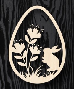 Egg easter E0020779 file cdr and dxf free vector download for laser cut