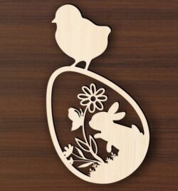 Egg easter E0020780 file cdr and dxf free vector download for laser cut