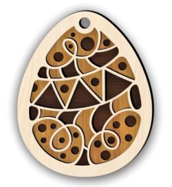 Egg easter layered E0020795 file cdr and dxf free vector download for laser cut