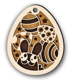 Egg easter layered E0020796 file cdr and dxf free vector download for laser cut