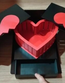 Heart box E0020672 file cdr and dxf free vector download for laser cut