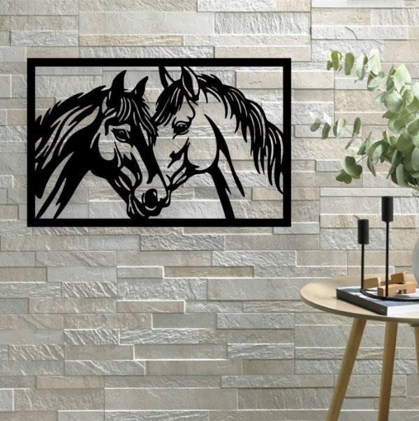 Horse-wall-decor-E0020865-file-cdr-and-dxf-free-vector-download-for-laser-cut-plasma