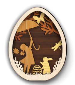 Layered egg easter E0020811 file cdr and dxf free vector download for laser cut