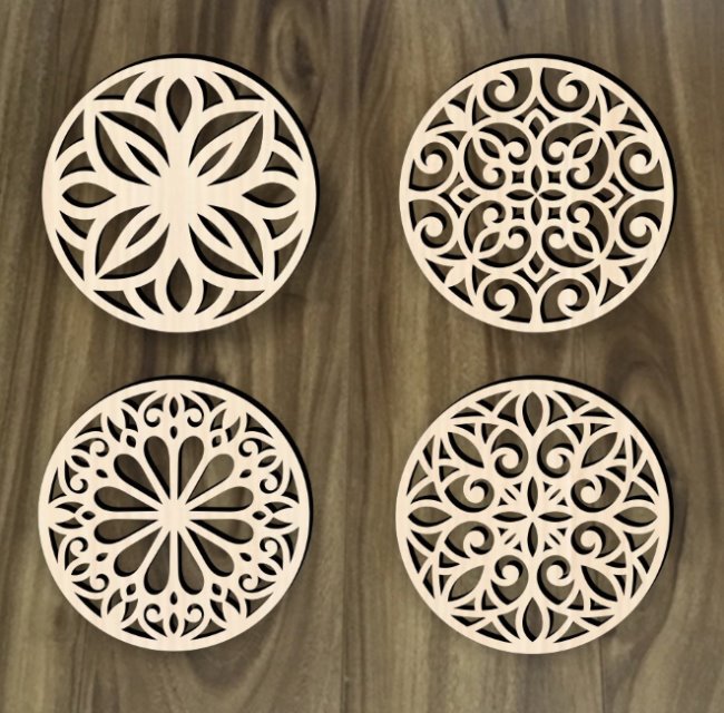 Mandala E0020835 file cdr and dxf free vector download for laser cut