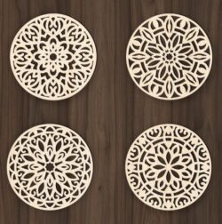 Mandala E0020836 file cdr and dxf free vector download for laser cut