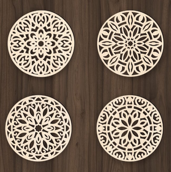 Mandala E0020836 file cdr and dxf free vector download for laser cut