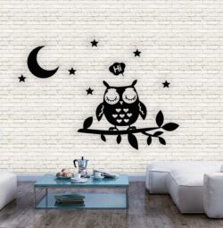 Owl wall decor E0020659 file cdr and dxf free vector download for laser cut plasma