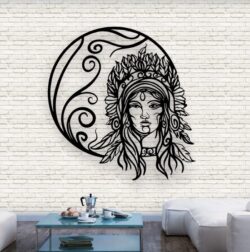 Native wall decor E0020826 file cdr and dxf free vector download for laser cut plasma