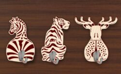 Animals hook E0020801 file cdr and dxf free vector download for laser cut