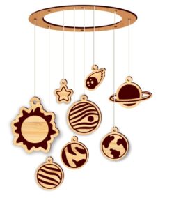Baby mobile E0021260 file cdr and dxf free vector download for laser cut